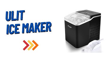 ULIT Portable Ice Maker,Ice Maker Machine for Countertop, Self Cleaning Function Ice Cube Maker