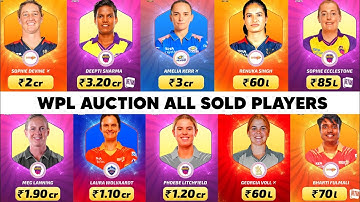 WPL 2026 Auction All Sold Out Players List | MI, RCB, DC, GG, UPW WPL 2026 Buy Players List