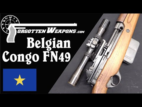 Belgian Congo Force Publique FN49 Sniper - YouTube