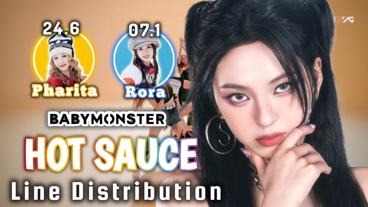 BABYMONSTER 'HOT SAUCE' - Line Distribution
