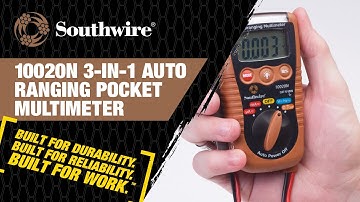 10020N 3-in-1 Auto Ranging Pocket Multimeter