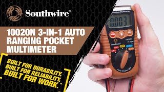 10020N 3-In-1 Auto Ranging Pocket Multimeter