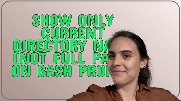 Show only current directory name (not full path) on bash prompt
