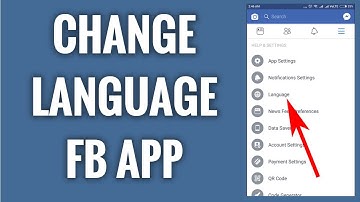 How To Change Language On Facebook App