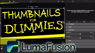 Thumbnail Maker on Lumafusion Video Editor make stunning thumbnails