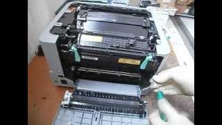 Samsung CLP-310/315/320/325: how to remove transfer-belt drum and fuser