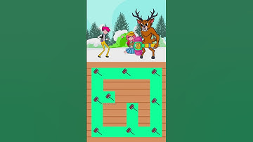 POV Perfect Maze Challenge: Team HUNTRIX Rescue Abby from The Deer  | Kpop Reverse #socotoons