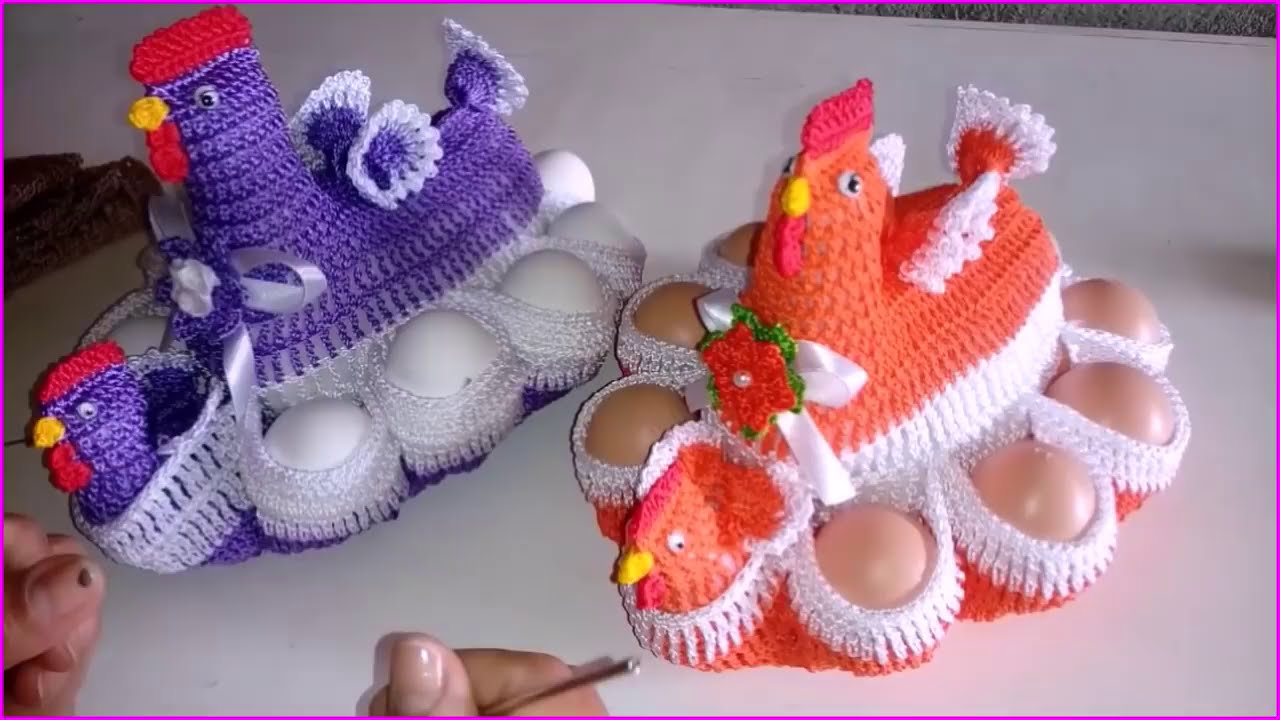 GALINHA PORTA OVOS DE CROCHÊ - VEJA O PASSO A PASSO! | CHICKEN CROCHET | POLLO A CROCHET