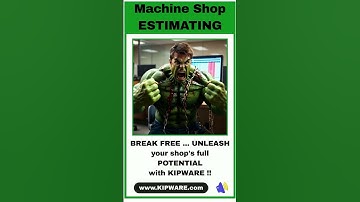Real World Machine Shop Quoting And Estimating With Kipware CNC / Machine Shop Software