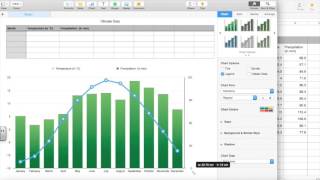 How to Use Numbers to Create a Climatograph