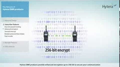 Hytera DMR 256 bit encryption