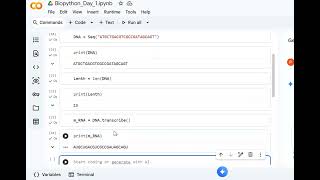 Biopython Day 1