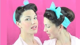 **NO TEASE** 50s style Pinup Beehive Bouffant Hair  Tutorial - Fitfully Vintage
