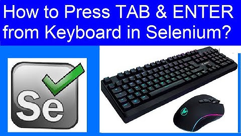 How to use Keyboard Keys in Selenium Webdriver?