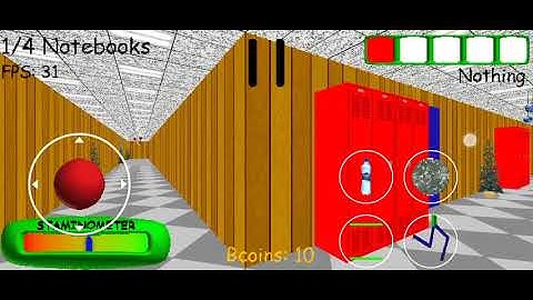 Baldi Basics Full Remastered Android Port Gameplay (kinda)