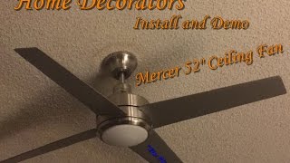 How to install Ceiling Fan with  remote control