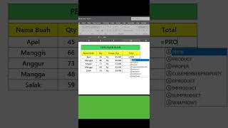 CARA KALIKAN HARGA BUAH DI EXCEL | RUMUS PRODUCT #widiexcel #exceldasar #exceltips #krani #admin