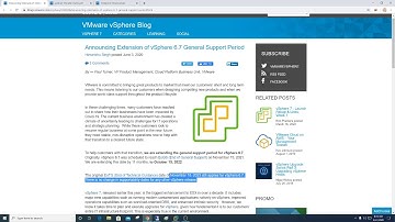 017 #vmwaredailytip | vSphere 6.7 General Support Extension | #VMUG #vExpert
