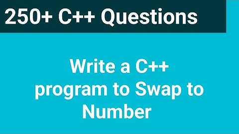 C++ Program to Swap Two Numbers !! C++Programming and Coding #c++ #codingtutorial