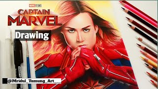 Captain Marvel 2023 | Drawing Brie Larson | Mridul |