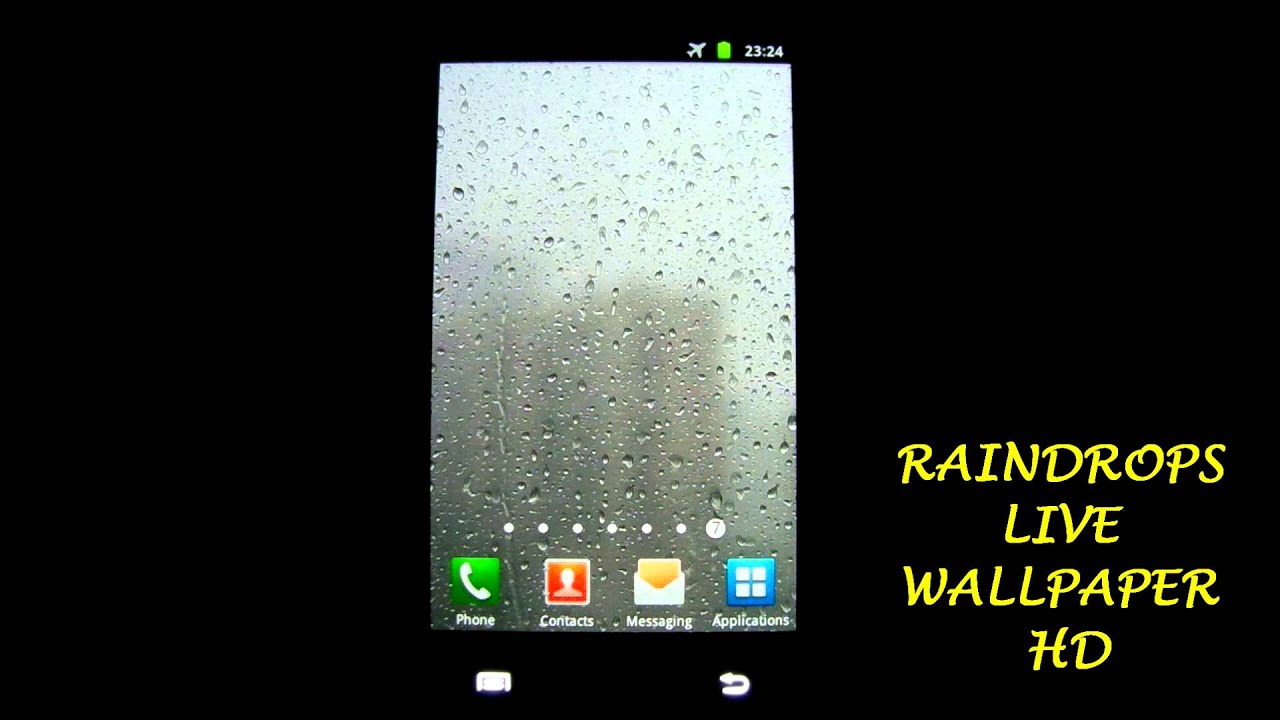 Raindrops Live Wallpaper HD YouTube