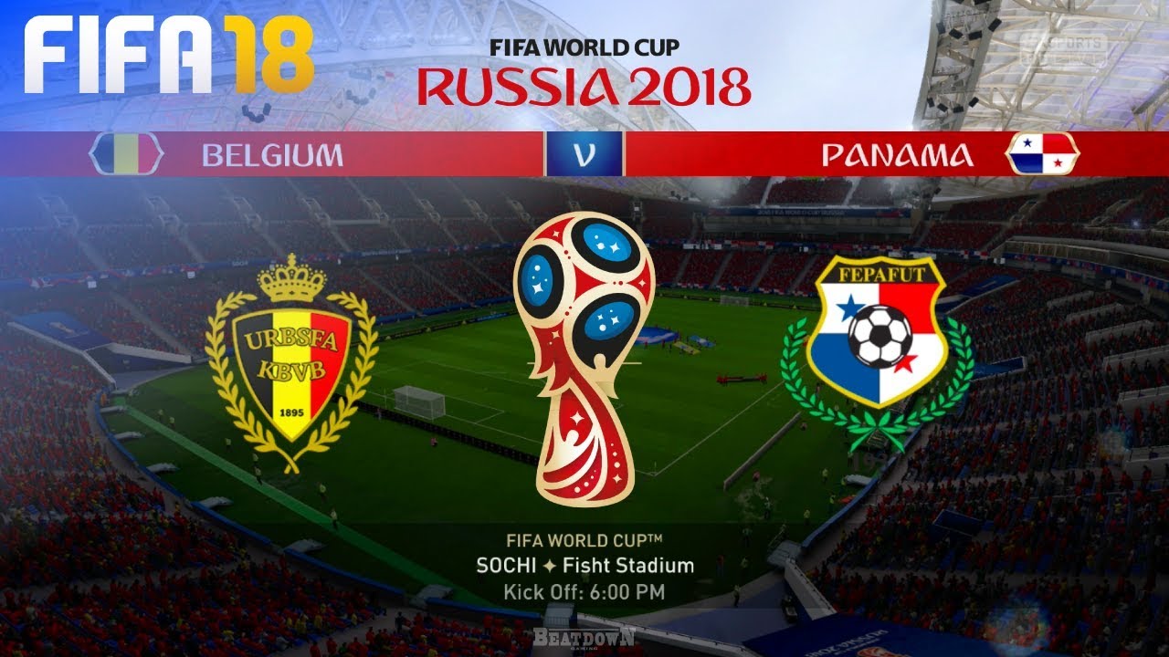 Fifa 18 World Cup Belgium Vs Panama Fisht Stadium Group G Youtube