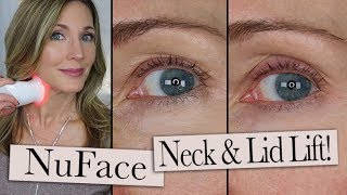 NuFace Trinity ELE + Wrinkle Reducer Review ~ Eyelid Lift + Neck Wrinkles!