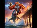 Super rich meow be brave dont fear shark meow animals cat funny kitten cartoon cutecat