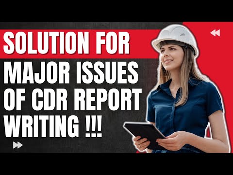 cdr report writing service