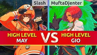 GGST ▰ Slash (May) vs MuftaDjenter (Giovanna). High Level Gameplay