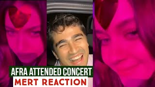 Afra Saraçoğlu New Vedio From Concert Mert Ramazan Demir Reaction