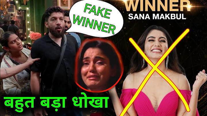 Naezy Ke Sath Bhout Bada Dhoka 😰 | Sana Makbul Bigg Boss Fake Winner 🏆