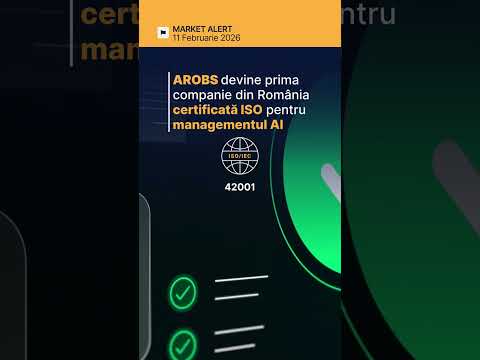 🚀 AROBS: Prima certificare ISO/IEC 42001 pentru AI