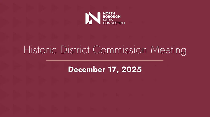 Historic District Commission Meeting / December 16, 2025