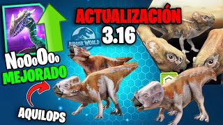 DISTORTUS en RAID🔥ACTUALIZACIÓN 3.16🔥AQUILOPS, STYGIDARYX MEJORADO | Jurassic World Alive
