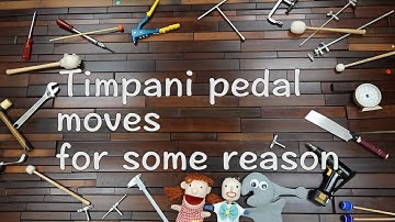 Switch on percussion show!Timpani Pedal moves for some reason.