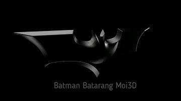 Batman Batarang Moi3D Timelapse
