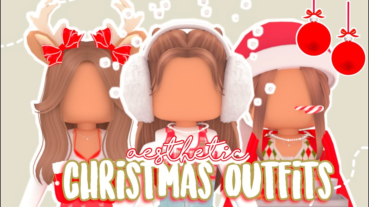 aesthetic christmas roblox outfits I butterflii - YouTube