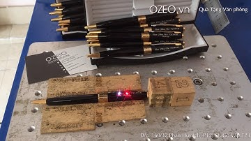 Khắc Laser Logo - Chữ Lên Bút Kim Loại | Ozeo