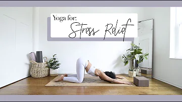 🍃 30 Min | Yoga for STRESS RELIEF w/   *calming meditation music*