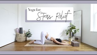 30 Min Yoga For Stress Relief W Calming Meditation Music