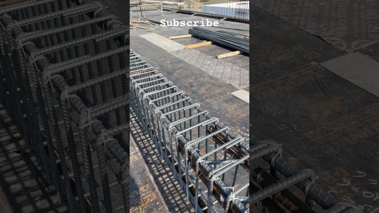 Slab steel work fixing beam 