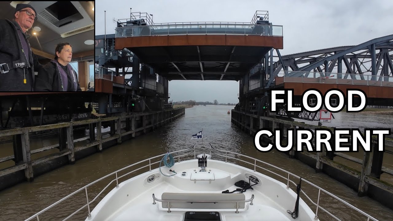 Can We Make It? Flooded River + 20kt Beam Wind | Nordhavn 51 Challenge