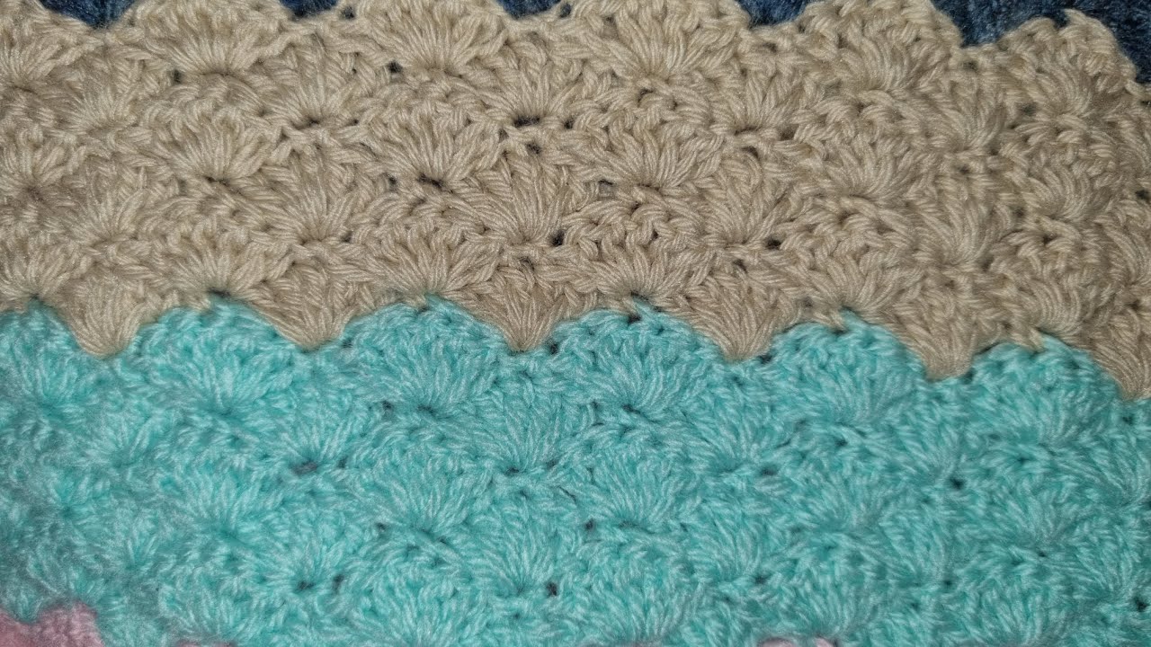 point éventail au crochet