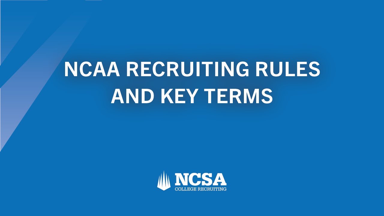 How to Use the NCAA Recruiting Calendars YouTube