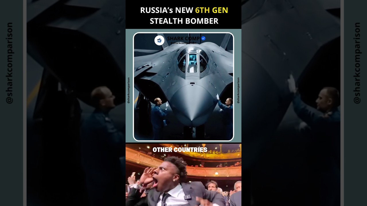 Russian New Stelth Bomber 6TH GEN | Shocking News Comparison #shorts #comparison #stealth