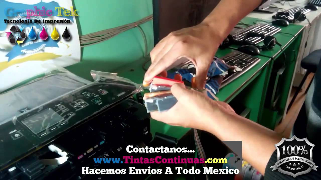 Instalacion Sistema Tinta Continua En Impresora Canon PIXMA MG5410, IP7210  - YouTube