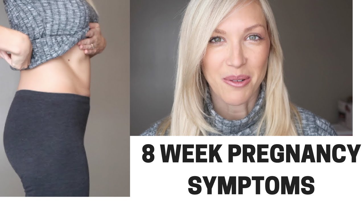 8 WEEK PREGNANCY SYMPTOMS, BELLY &amp; UPDATE! - YouTube