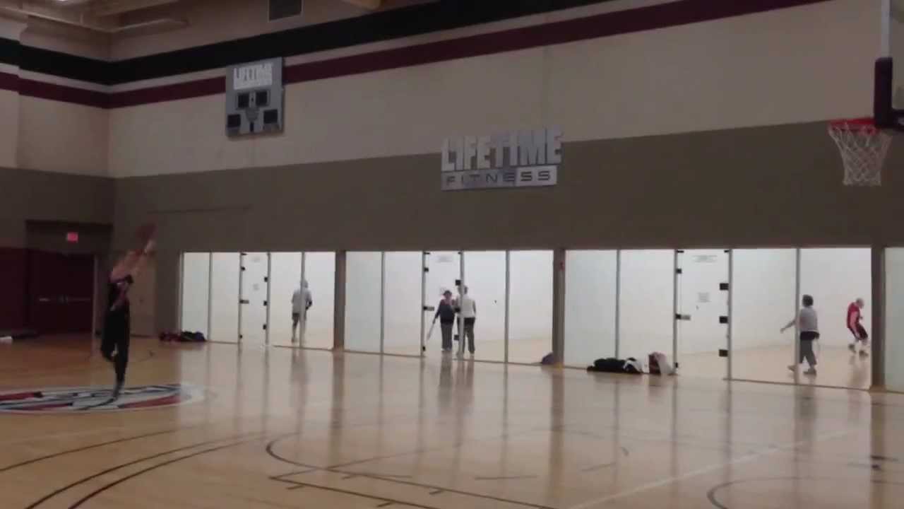 Amazing HalfCourt Basketball Shot YouTube