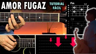 Video thumbnail of "Amor Fugaz - Los Del Limit GUITARRA Tutorial | Acordes"